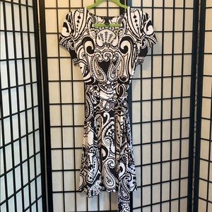 Black & White Paisley INC Dress - XL